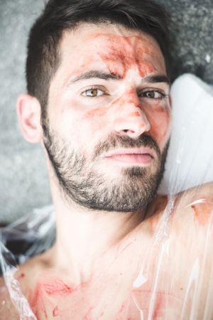 MILAN, ITALY - SEPTEMBER 26: 269 Life  manifestation on September 26, 2013. Animal right association '269 Life' protest against vivisection, animals right, meat nutrition and productionのeditorial素材