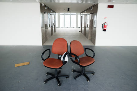 MILAN, ITALY - SEPTEMBER 27: Garibaldi Towers interior on September 8, 2013. Garibaldi Towers are...