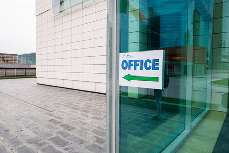 MILAN, ITALY - SEPTEMBER 27: Garibaldi Towers exterior on September 8, 2013. Garibaldi Towers are two important modern skyscrapers, 100 meter high, energy self-sufficient thanks to solar panels and insulating materialsのeditorial素材