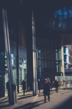 blurred abstract city tilt shift のeditorial素材