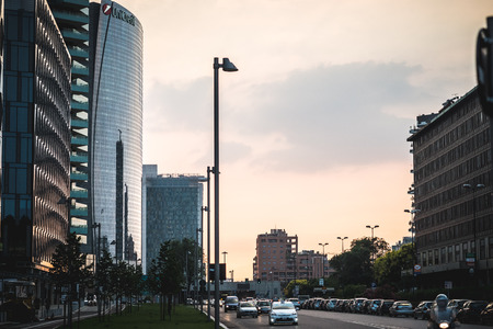 MILAN, ITALY - JUNE 5: Porta Nuova Varesine district on June 5, 2014. Porta Nuova Varesine is one of the largest regeneration projects in Europe, covering a total of over 290,000 square metersのeditorial素材
