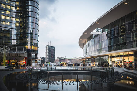 MILAN, ITALY - JUNE 5: Porta Nuova Varesine district on June 5, 2014. Porta Nuova Varesine is one of the largest regeneration projects in Europe, covering a total of over 290,000 square metersのeditorial素材