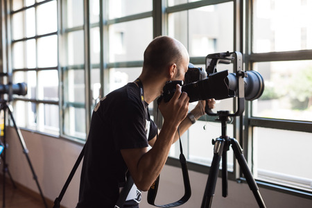 MILAN, ITALY - SEPTEMBER 27: Nikon Live in Milan, Italy on September, 27 2014. Nikon Live is the first Nikon event in Italy where thousand of people meet great photographers and known new Nikon productsのeditorial素材