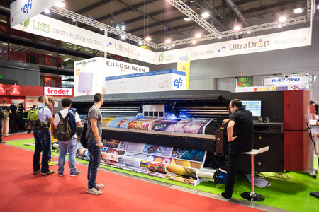 MILAN, ITALY - OCTOBER 17: Viscom Italia held in Milan on October, 17 2014. Viscom Italia is an...