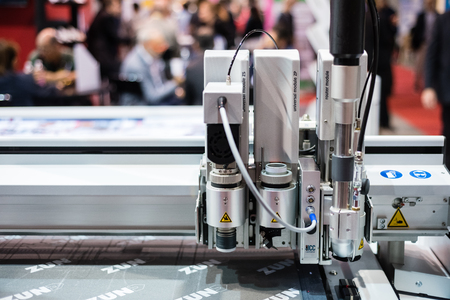 MILAN, ITALY - OCTOBER 17: Viscom Italia held in Milan on October, 17 2014. Viscom Italia is an important international trade fair and conference on visual communicationのeditorial素材