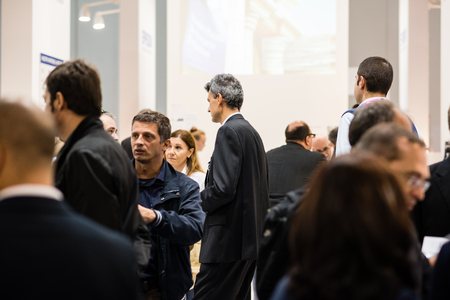 MILAN, ITALY - OCTOBER 17: Viscom Italia held in Milan on October, 17 2014. Viscom Italia is an important international trade fair and conference on visual communicationのeditorial素材