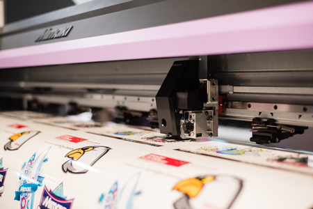 MILAN, ITALY - OCTOBER 17: Viscom Italia held in Milan on October, 17 2014. Viscom Italia is an important international trade fair and conference on visual communicationのeditorial素材