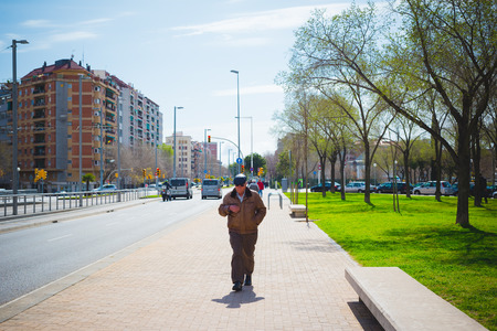 BARCELONA, SPAIN - MARCH 21: streets of Barcelona on March 21, 2015. Barcelona is the capital city of Catalonia in Spain and the country's second largest city, with a population of 1.6 millionのeditorial素材