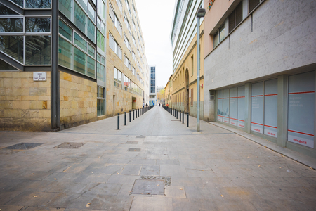 BARCELONA, SPAIN - MARCH 21: streets of Barcelona on March 21, 2015. Barcelona is the capital city of Catalonia in Spain and the country's second largest city, with a population of 1.6 millionのeditorial素材