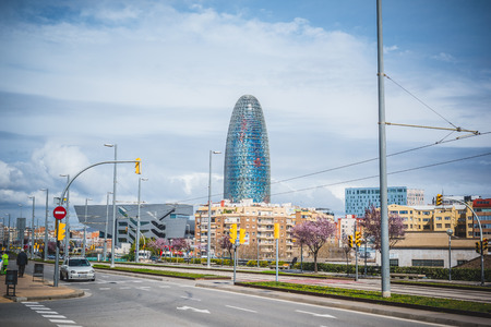 BARCELONA, SPAIN - MARCH 21: streets of Barcelona on March 21, 2015. Barcelona is the capital city of Catalonia in Spain and the country's second largest city, with a population of 1.6 millionのeditorial素材