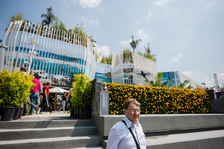 MILAN, ITALY - MAY 27: People visit Expo, universal exposition on the theme of food on MAY 27, 2015 in Milanのeditorial素材