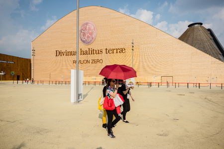 MILAN, ITALY - MAY 27: pavillon zero at Expo, universal exposition on the theme of food on MAY 27, 2015 in Milanのeditorial素材