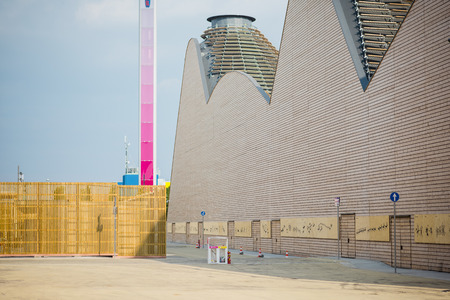 MILAN, ITALY - MAY 27: People visit Expo, universal exposition on the theme of food on MAY 27, 2015 in Milanのeditorial素材