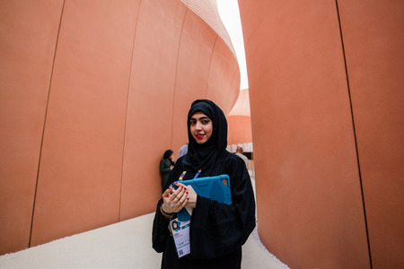 MILAN, ITALY - MAY 27:United Arab Emirates pavilion at Expo, universal exposition on the theme of food on MAY 27, 2015 in Milanのeditorial素材