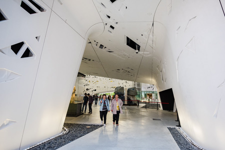 MILAN, ITALY - MAY 27: Italian pavillon at Expo, universal exposition on the theme of food on MAY 27, 2015 in Milanのeditorial素材