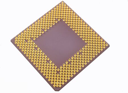 Very close view of a computer cpu