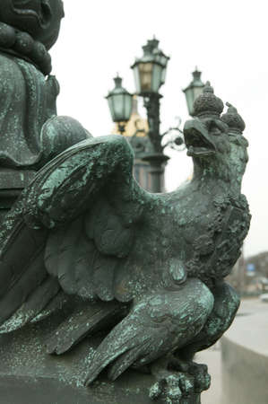 The monument to Nicholas I on St Isaac's Squareの写真素材