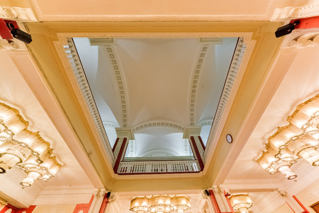 Saint Petersburg, Russia - September 8 2014. Cinema Interior Rodina (Homeland) in St. Petersburg.
