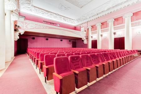 Saint Petersburg, Russia - September 8 2014. Cinema Interior "Rodina" ("Homeland") in St. Petersburg.のeditorial素材