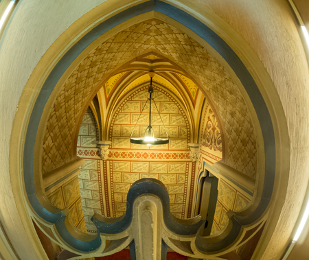 Budapest, Hungary - March 22 2017. The interior of Matthias Church, one of the famous attractions in Hungary. It is located in the area of Hungary Castle which also near Fisherman's Bastion.のeditorial素材
