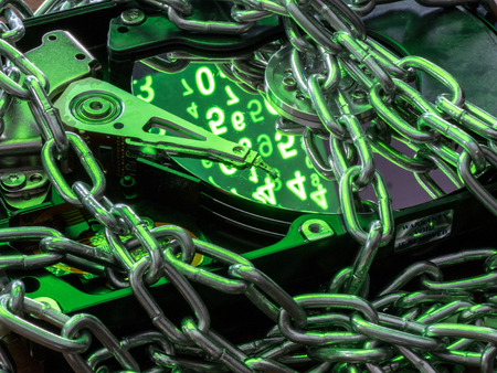 Computer hard disk (hard drive).の写真素材