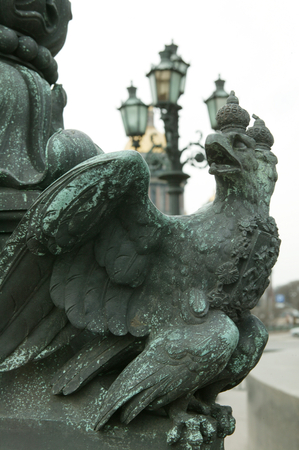 Fragment of the monument to Nicholas I on St Isaac's Square.

eagle autocracy crown  bronze monument  autocracyの写真素材