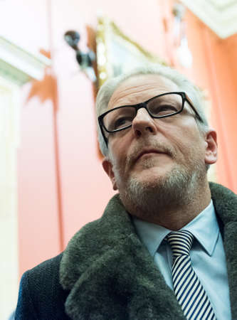 Saint Petersburg, Russia - October 21 2016. 
Belgian choreographer and artist Jan Fabre  during the opening of his exhibition `Jan Fabre: The Knight of Despair - a Warrior of Beauty` in the State Hermitage Museum.のeditorial素材