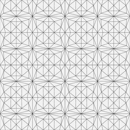 Modern geometric pattern. An abstract pattern made of thin lines.のイラスト素材