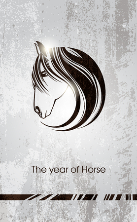 Horse head  Vector illustration のイラスト素材