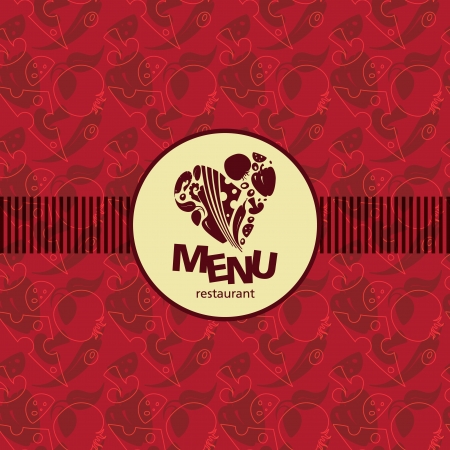 Menu for Pizzeria のイラスト素材