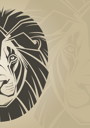 Lion  Vector illustration のイラスト素材