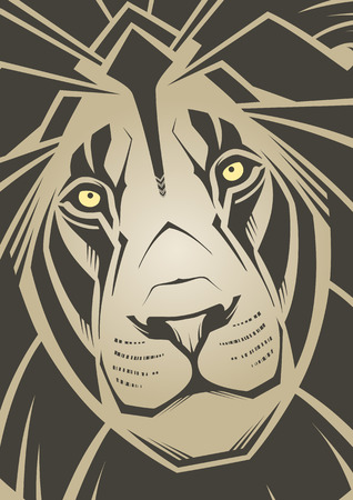 Lion  Vector illustration のイラスト素材