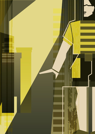 Fashion man  Vector illustration のイラスト素材