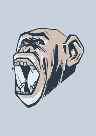 Vector illustration of a monkey, a symbol of New Year 2016.のイラスト素材