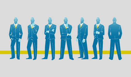 Businessman characters. Vectorのイラスト素材
