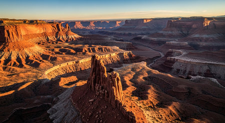 Panoramic view of the Canyonlands National Park, Utah, USAの素材