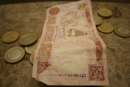 Half Dinar on coinsの写真素材