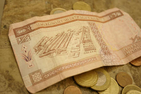 Bahrain Half Dinar Billの写真素材