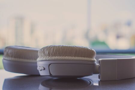 Headphone on the table