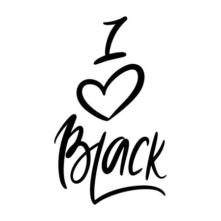 I love Black quote Black Girls Vector Fileのイラスト素材