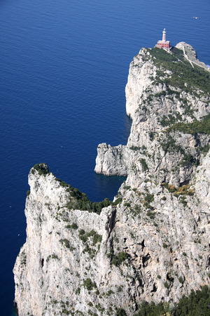Capri lighthouseの写真素材