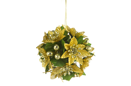 Christmas decoration isolated on white backgroundの写真素材