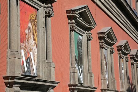 Naples, Italy, 02/21/2017:The Naples National Archaeological Museum is the most important Italian archaeological museum and is considered one of the most important in the world.の写真素材