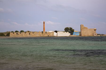 Tuna factory in the Old Faunistic Oasis of Vendicari, located in the province of Syracuse.の写真素材