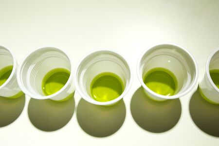 Olive oil samples for tasting
