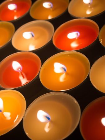 multicolor candlesの写真素材