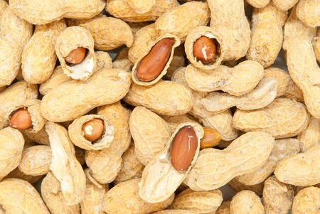 salted peanuts in the shell