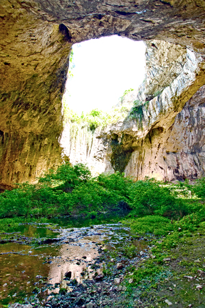 Inside devetashka cave near lovech bulgaria