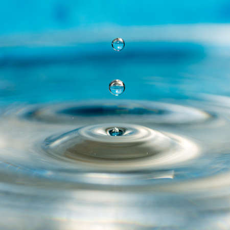 close up conceptual photo of water drops splashingの写真素材
