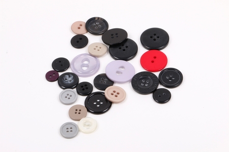 colorful knobs are lying in the studio
